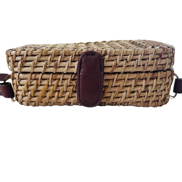 J.CREW Women's Woven Crossbody‎ Bag in Rainbow Rattan - Picture 5 of 7